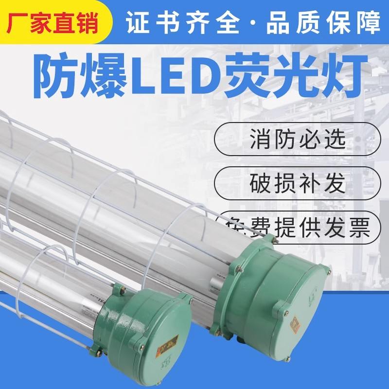 防爆灯隔爆型仓库厂房单双管荧光灯T8日光灯管BPY防潮灯三防灯