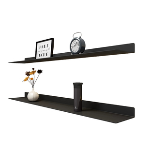 一字板发光墙上展示架壁挂装饰隔板客厅手办层板书架置物架简约