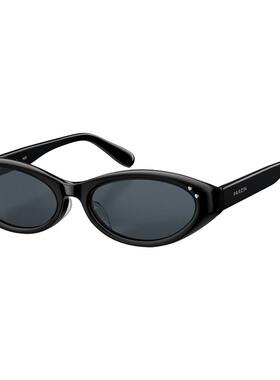 帕森爱心墨镜复古椭圆框太阳镜