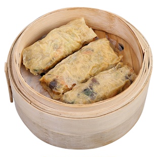 加藤利鸡丝腐皮卷20个广式点心早餐早茶茶楼商用速冻速食700g冷冻