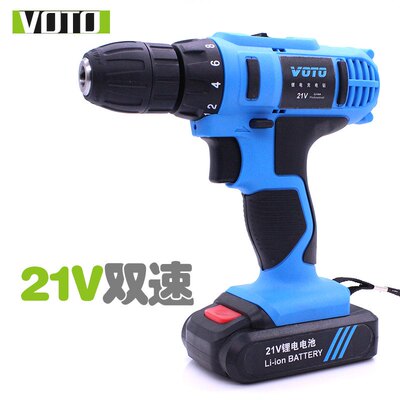 VOTO充电式手电钻多功能家用小电微型螺丝刀批锂电电动枪式起子钻