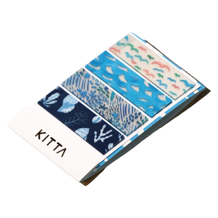 锦宫KITTA和纸胶带书签贴纸本金属贴索引纸手账大礼包DIY用手帐素材便签贴动物花纹图案手账贴条