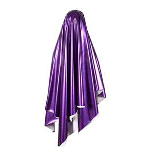 光泽幻彩渐变双色pu皮变色龙羽绒服布料 防水防钻绒夹克服装面料