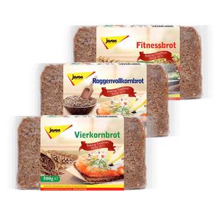 德国捷森黑麦面包进口无糖精健身减低脂早餐代餐粗粮全麦吐司饱腹