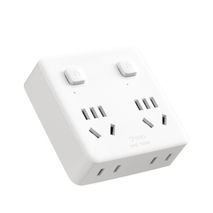 公牛超薄靠墙插座转换器沙发背后缝隙扁平贴墙转向一分四三孔插头