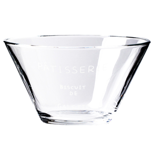 巷子尾【14.99两个漂亮的玻璃碗】ins英文透明玻璃碗喇叭口麦片碗