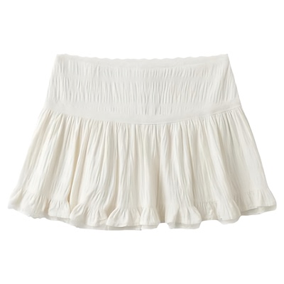 Solid casual lace lace cake puffy skirt 纯色蕾丝花边蛋糕短裙