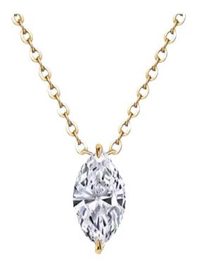 锁骨链ins简约气质马眼钻项链