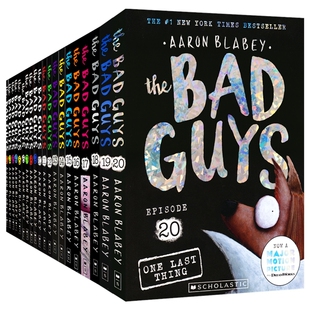 Scholastic The Bad Guys 我是大坏蛋 1-20 幽默搞笑 漫画章节书 纽约时报畅销书 英语课外读物 英文原版进口儿童图书