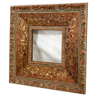 【秋日晚霞】定制复古实木画框小众油画外框拼图相框欧式古典空框