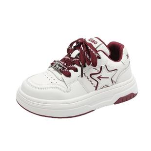 小米步女童板鞋2025春秋新款儿童鞋子男童休闲运动鞋中大童小白鞋