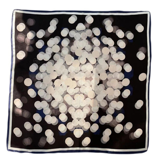 夜空星硕 /波点100%桑蚕丝丝巾小方巾装饰发带女绑发复古小领巾