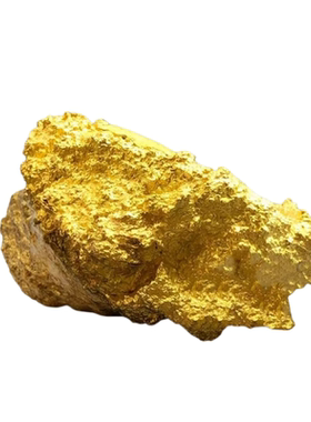 狗头金饰品摆件可融化火烧不变色