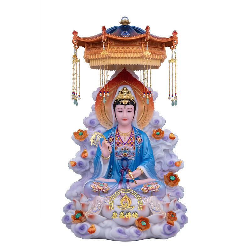 全堂家用供奉娑婆三圣神像摆件