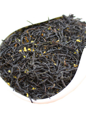 桂花九曲红梅桂花红茶手工窨制