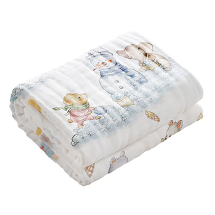 纱布浴巾新生婴儿童a类纯棉超软全棉初生宝宝洗澡大尺寸纯棉毛巾