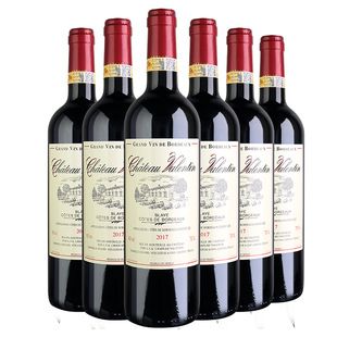 法国波尔多红酒原瓶进口AOC级干红情人庄园红葡萄酒750ml*6支装