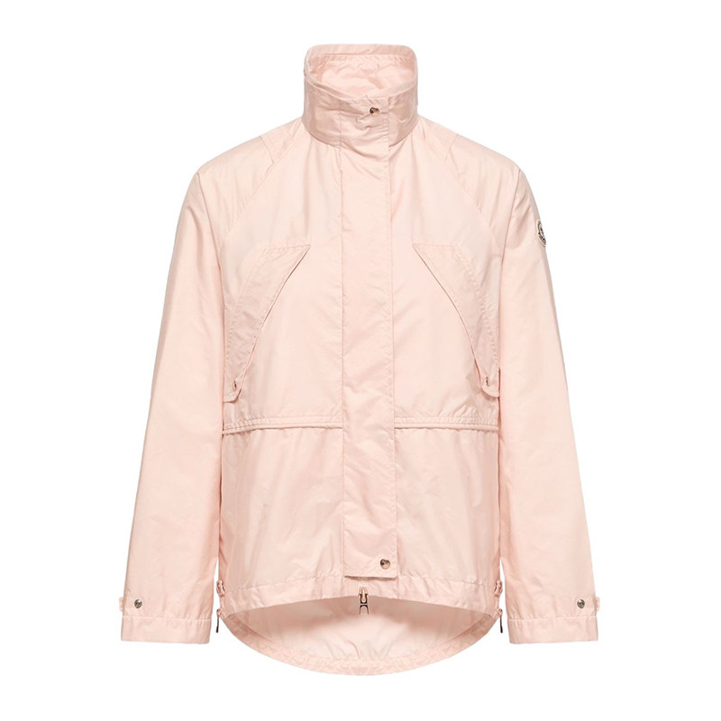 moncler盟可睐26春夏粉色女士连帽长袖风衣夹克正品代购L10931A00