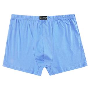 全棉5条装男士内裤平角裤纯棉爸爸四角大码中老年透气吸干内裤