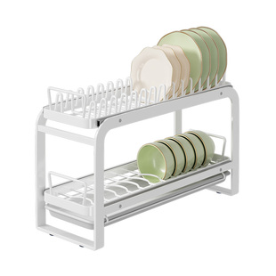 佳帮手窄款碗碟收纳架双层厨房多功能置物架碗盘沥水架小型沥碗架