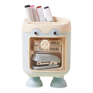 居家家创意可爱笔筒彩笔收纳盒学生书桌大容量马克笔画笔收纳桶