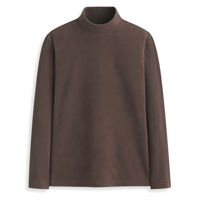 秋冬加厚保暖半高领抓绒衣打底衫