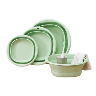 可折叠脸盆便携式宿舍家用学生洗衣脸盆旅行大小号洗脸塑料盆