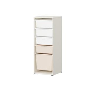 hanssem汉森儿童斗柜实木储物柜现代奶油风小户型抽屉收纳柜单列