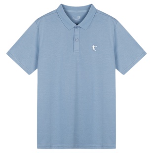 乔丹短袖POLO衫男士夏季2026新款商务宽松翻领t恤百搭半袖运动服