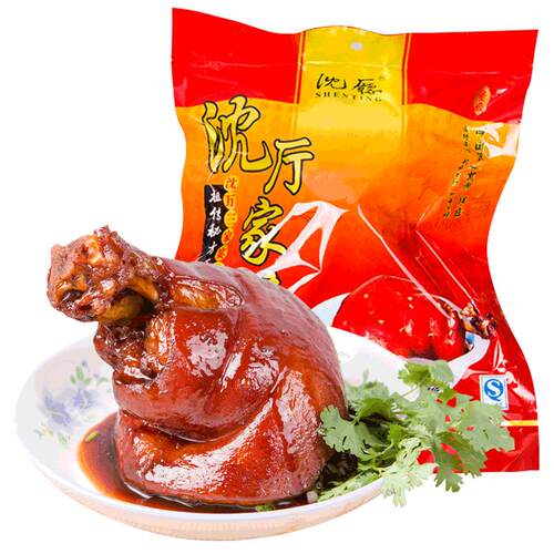 沈厅周庄特产沈万三家蹄600g*2袋酱香蹄膀肘子熟猪蹄卤味熟食