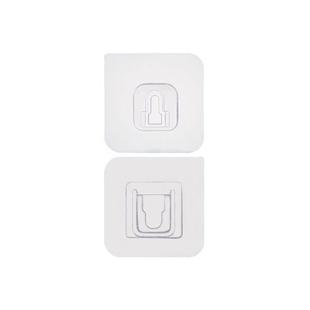 子母扣卡扣免打孔防水粘钩挂钩固定器万能无痕粘贴透明墙贴强力贴