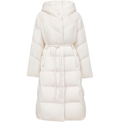 ONLY连帽宽松长款羽绒服