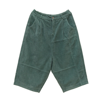 复古松紧腰八分裤休闲裤