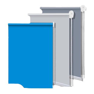 定制logo广告窗帘卷帘电动升降卷拉式遮光遮阳隔热防晒办公室银行