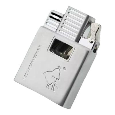 【祝融火具】佐罗902防风金属内胆 金银色充气打火机机芯直冲双排