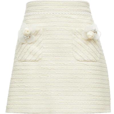 VeroModa小香风半身裙短裙百搭