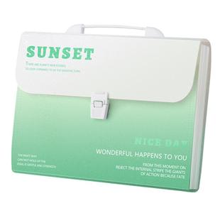 a4手提风琴包多功能文件袋试卷收纳袋学生用大容量收纳整理神器科目分类文件夹多层插页册创意方便携带书夹子