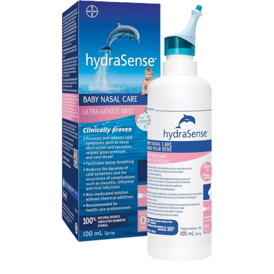 加拿大 HydraSense 婴儿 鼻腔护理超温和 喷雾 天然无菌盐水溶液