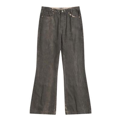 SADSOUP淘金热泥溶感复古牛仔裤