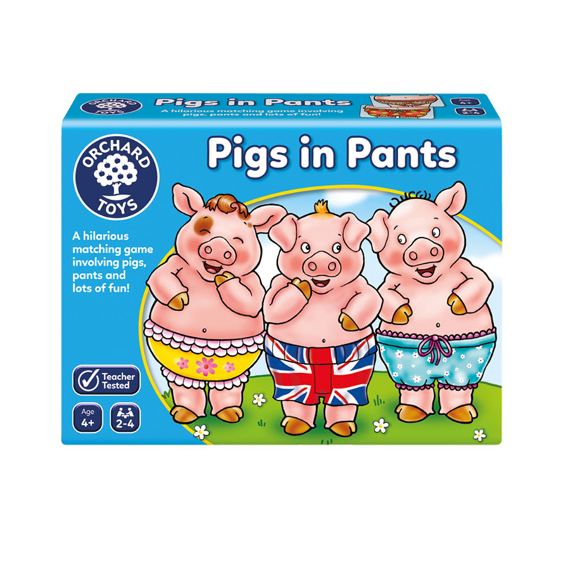 OrchardToys穿着裤子的猪儿童益智匹配游戏亲子早教互动玩具3-8岁
