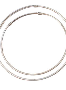 镀银男女素面光面民族风手工项圈