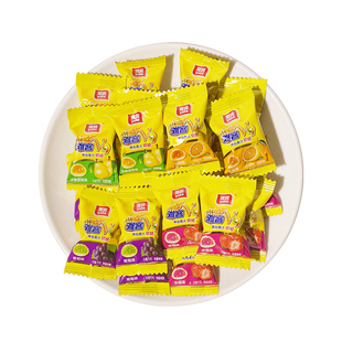 雅客V9夹心果汁软糖vc爆浆橡皮糖qq糖散装婚庆结婚喜糖果休闲零食