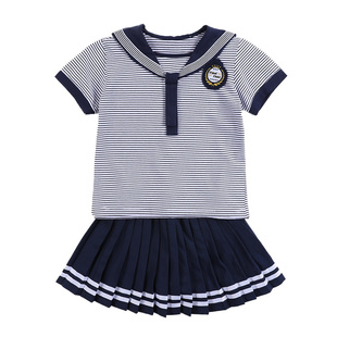 幼儿园园服夏装海军风儿童水手服套装小学生班服夏季毕业照演出服