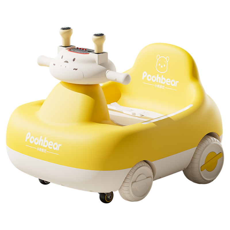 2025新款儿童电动扭扭车1到3岁摇摇车可坐遥控车四轮宝宝周岁礼物