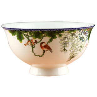 景德镇高档餐具套装健康釉中彩家用碗盘碟餐具套装高档骨质瓷器