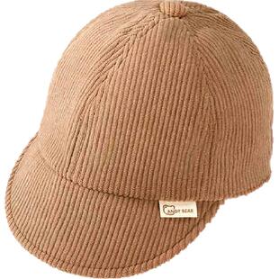 爱贝迪拉宝宝帽子儿童秋冬季新款婴幼儿鸭舌帽男女孩加厚加绒韩版