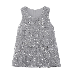 小O宝童装 宝宝富家千金礼服女公主裙2026新款女童红色过年连衣裙