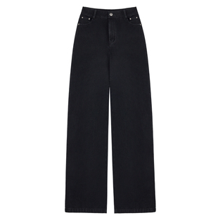 「MISAZ」显瘦ACE！双色版本 秋季牛仔直筒裤 复古深色系阔腿长裤