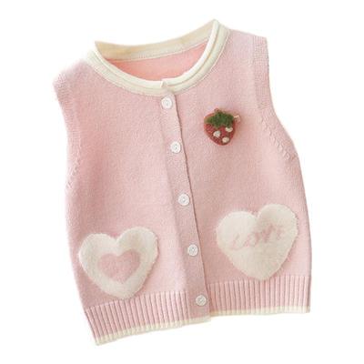 保暖女童宝宝毛衣马甲
