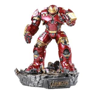战损版钢铁侠反浩克装甲手办模型复仇者MK44雕像大号组装摆件男生